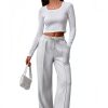 Women's Straight Leg Sweatpants - Watermelonred Medium-2