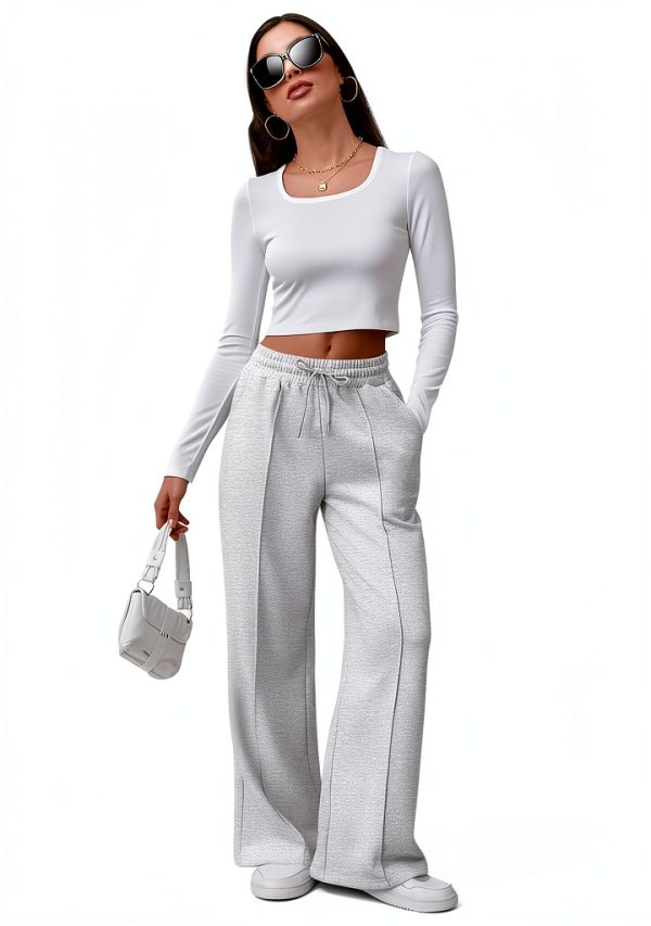 Women's Straight Leg Sweatpants - Watermelonred Medium-2