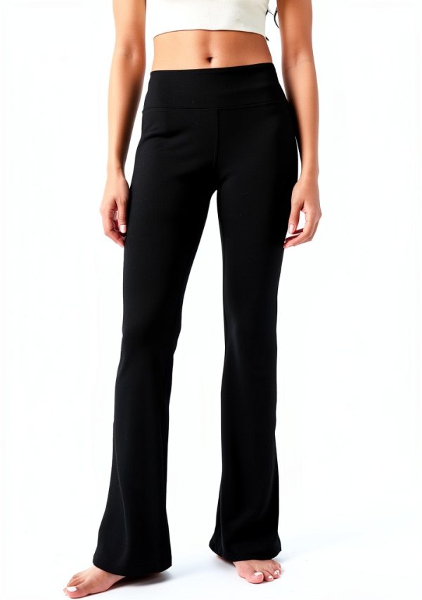 FitFlex Women's Flared Yoga Pants High Waist Four‑Way Stretch-1