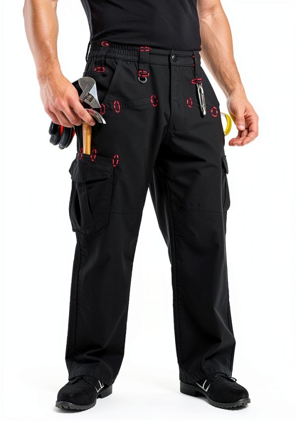 TrailPro Men's Hiking Pants Khaki 36W x 30L 65/35 Cotton-Poly-1