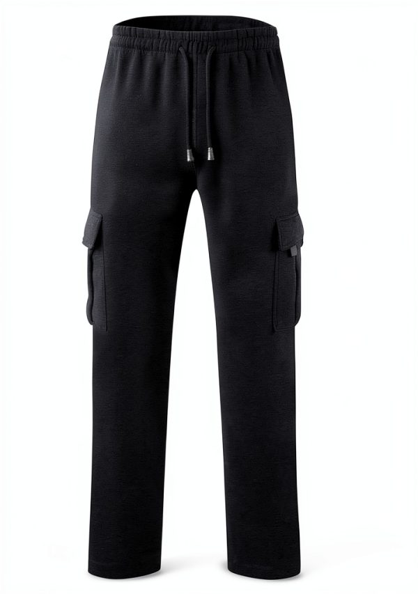 Men's Cargo Sweatpants - Khaki, XX-Large-2