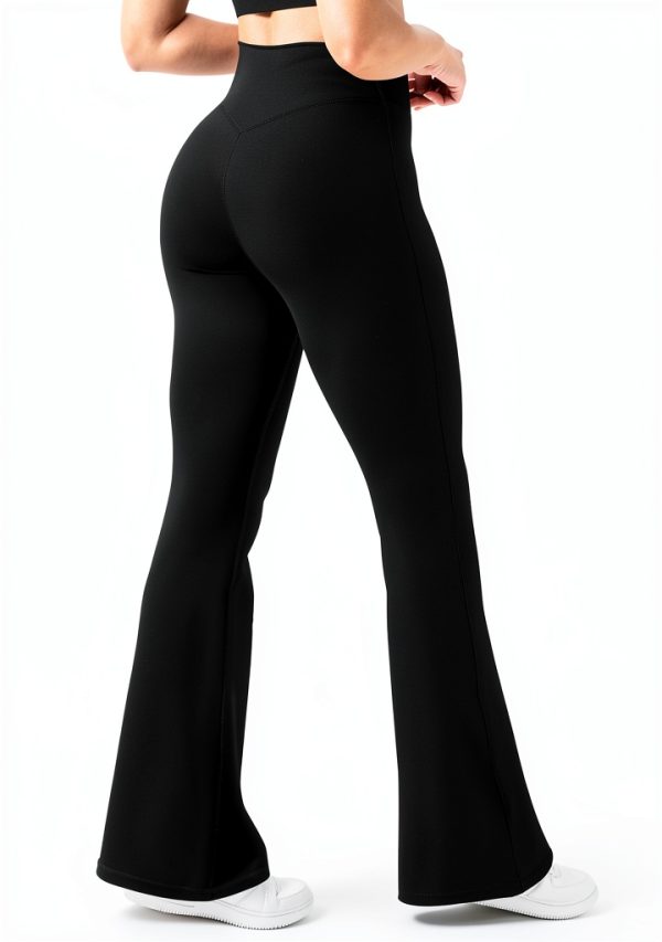 FitFlex Women's Flared Yoga Pants High Waist Four‑Way Stretch-0