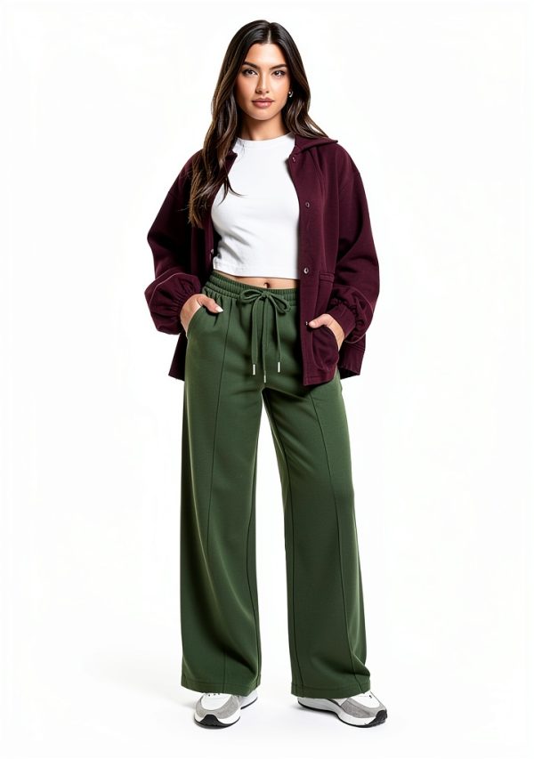 Women's Straight Leg Sweatpants - Watermelonred Medium-1