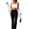 FitFlex Women's Flared Yoga Pants High Waist Four‑Way Stretch-2