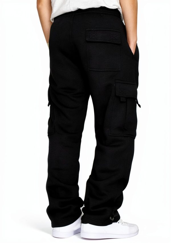 Men's Cargo Sweatpants - Khaki, XX-Large-1