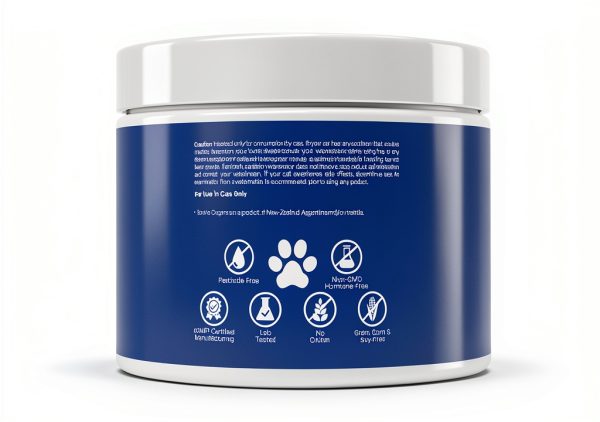 Happy Healthy Organs & Glands Supplement For Cats, Freeze-Dried Raw Bovine Liver Grass-Fed Bone Marrow Heart Kidney Pancreas, Bovine Thymus Iron Multi Organ Powder, Joints Cat Vitamins 1.48 oz-8
