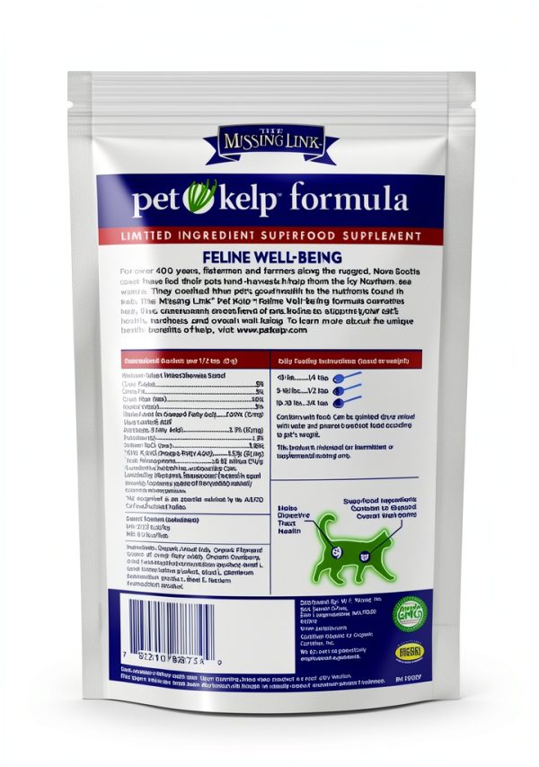 Pet Kelp Superfood Powder for Cats - 6oz Limited Ingredient Supplement-2