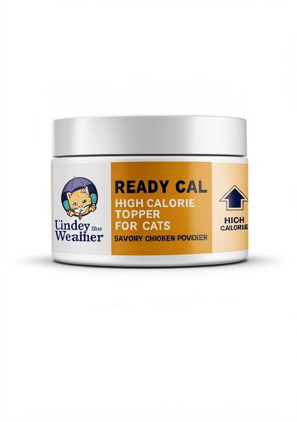 Under the Weather Ready Cal Powder for Cats | High-Calorie, Weight Gainer, Appetite Stimulant, Energy Booster Pet Supplement | 8 Ounces-3