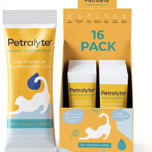 Petralyte Cat Hydration Electrolyte Joint Supplement – 16 Pack Chicken-0