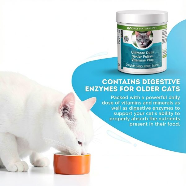 Only Natural Pet Senior Cat Multivitamin Powder Immune Joint Support-1