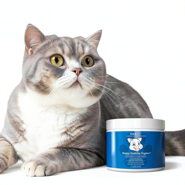 Happy Healthy Organs & Glands Supplement For Cats, Freeze-Dried Raw Bovine Liver Grass-Fed Bone Marrow Heart Kidney Pancreas, Bovine Thymus Iron Multi Organ Powder, Joints Cat Vitamins 1.48 oz-4
