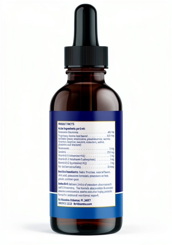 Rx Vitamins Amino B+K - Cat Vitamin B & Potassium Supplement for Cats - with Amino Acids Taurine & Lysine - Aids in Cat Kidney Support & Immune Support for Cats - Liver & Bacon 4oz-5
