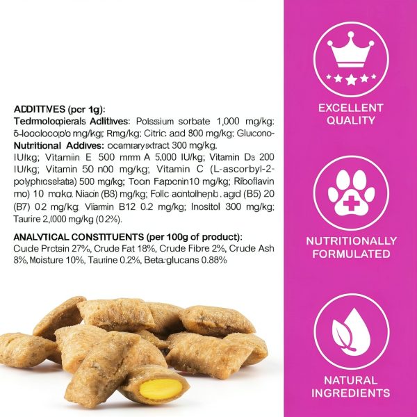 15 in 1 Cat Multivitamin Treats by FANGCUN with Omega 3 & Prebiotics-6