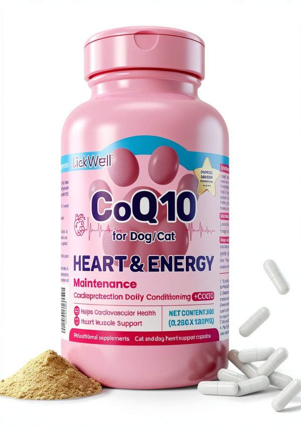 CoQ10 for Dogs LickWell Heart Support with Taurine - 120 Caps-0