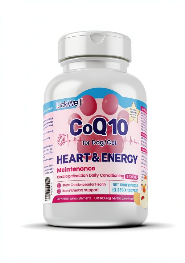 CoQ10 for Dogs LickWell Heart Support with Taurine - 120 Caps-1