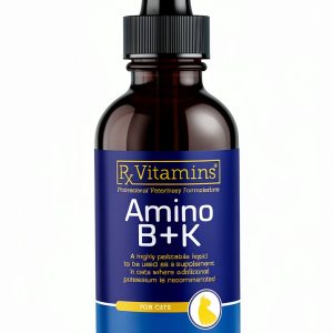 Rx Vitamins Amino B+K - Cat Vitamin B & Potassium Supplement for Cats - with Amino Acids Taurine & Lysine - Aids in Cat Kidney Support & Immune Support for Cats - Liver & Bacon 4oz-0