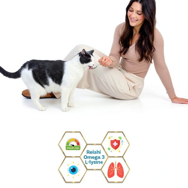 Indoor Cat Multivitamin - Finicky Feline Omega 3 Lysine-2