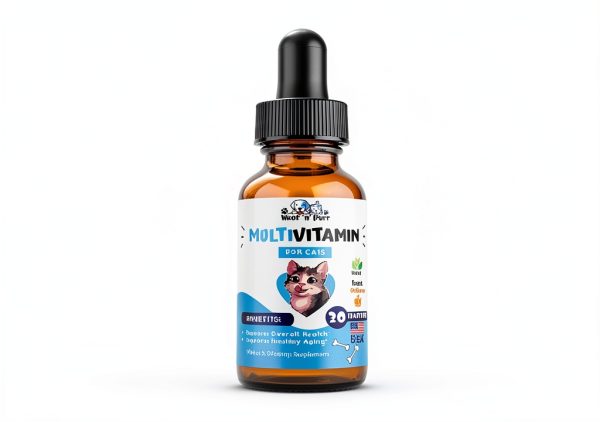 Cat Multivitamin by Woof n Purr – Skin & Coat, Joint Support 1oz-4