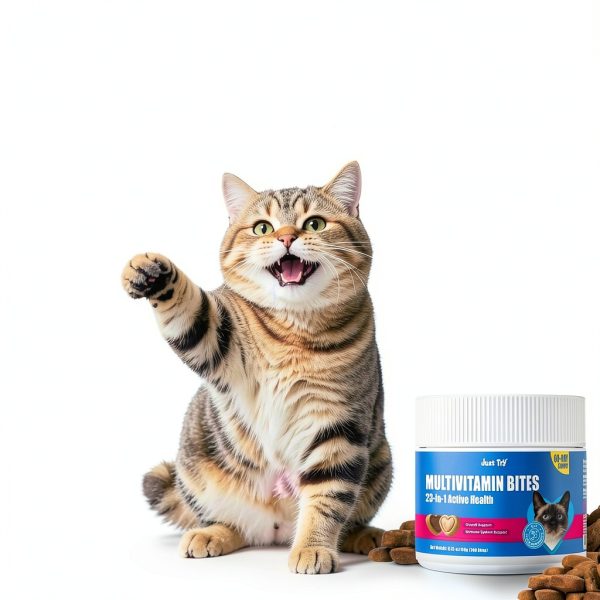 Just Try 23-in-1 Taurine Cat Vitamins Treats with L-Lysine – 300 Bites-2