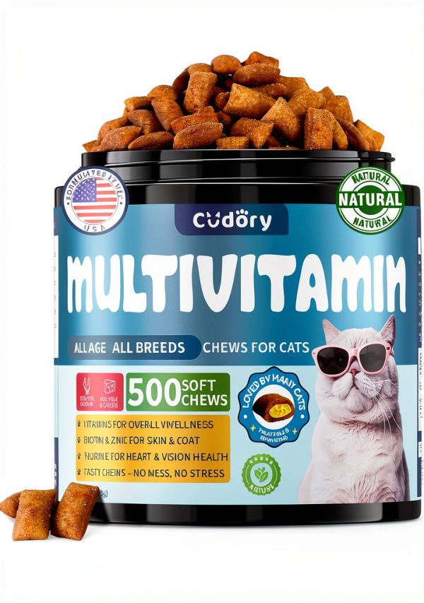 Cat Multivitamin Cudory Cheese Chew with Taurine B Complex 500 Chews-0