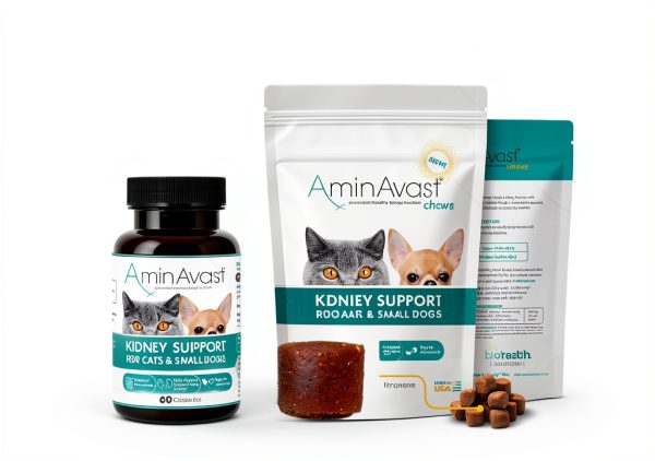 Kidney Support AminAvast for Cats & Small Dogs 300mg 60 Capsules-4